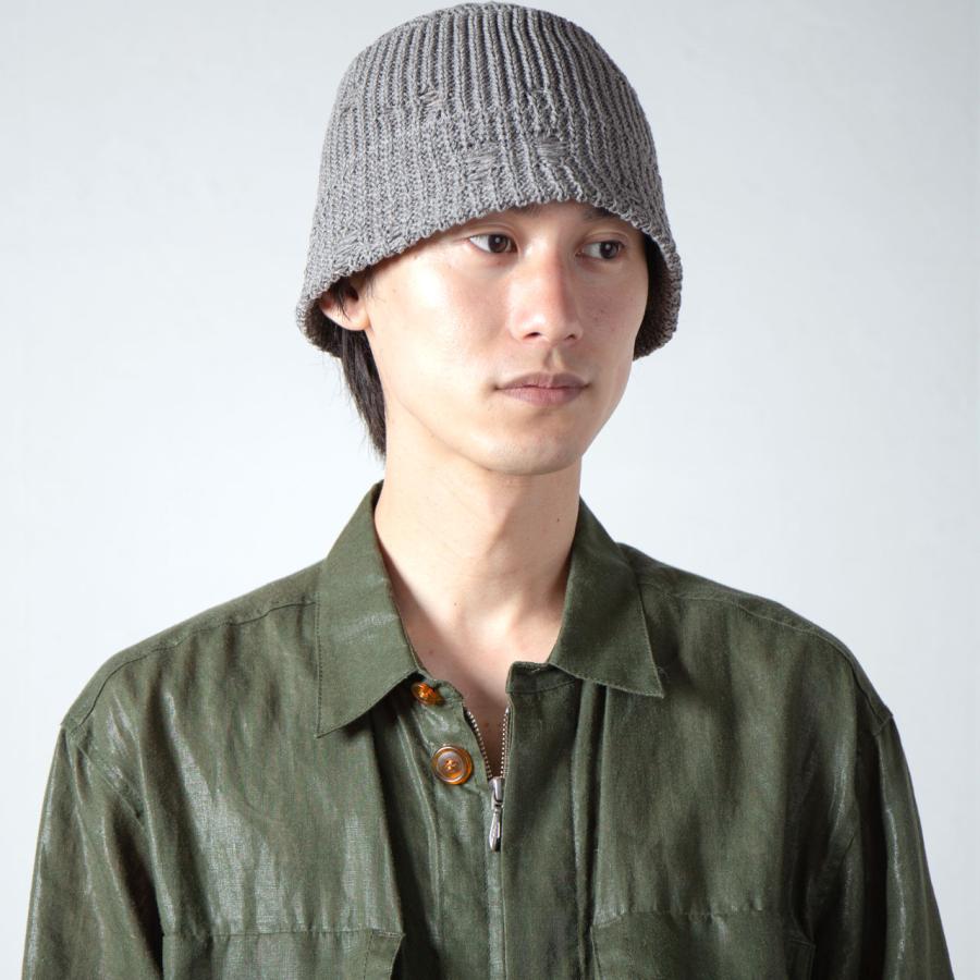 RACAL（ラカル） ニットハット メンズ ヴィンテージ加工 Damage Knit