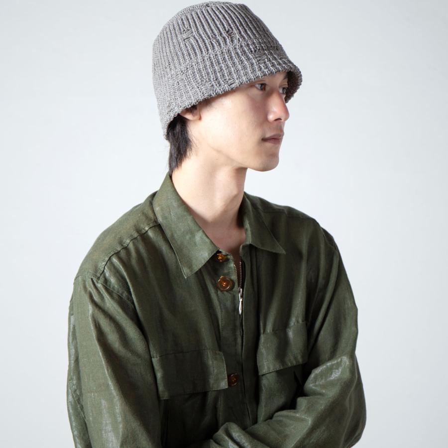 RACAL（ラカル） ニットハット メンズ ヴィンテージ加工 Damage Knit