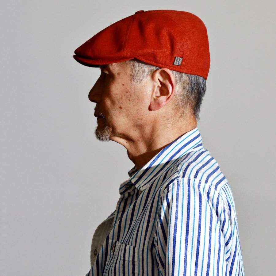 ハンチング メンズ 夏 イタリア製 リネン 帽子 レガリス ハンチング帽