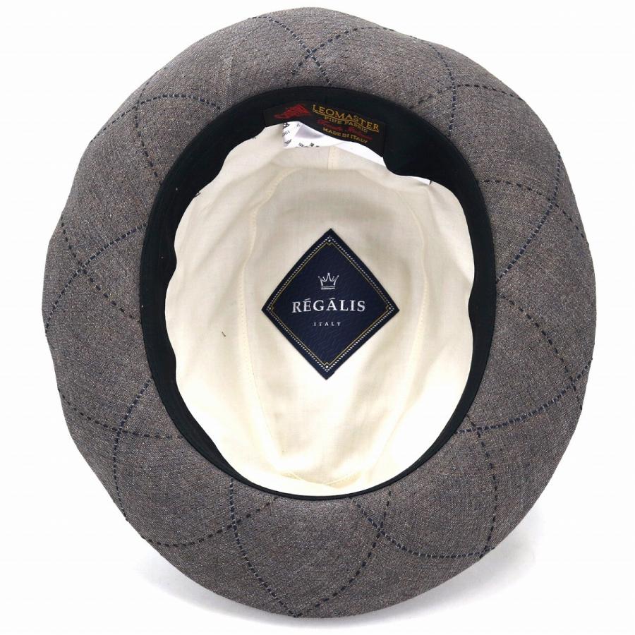 レガリス イタリア製生地 中折れハット REGALIS 中折れ帽 LEOMASTER