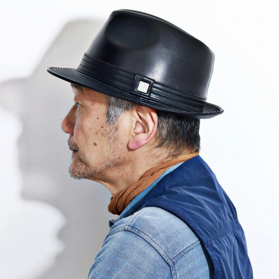 レザーハット 羊革 帽子 ナッパレザー REGALIS メンズ ハット ブランド