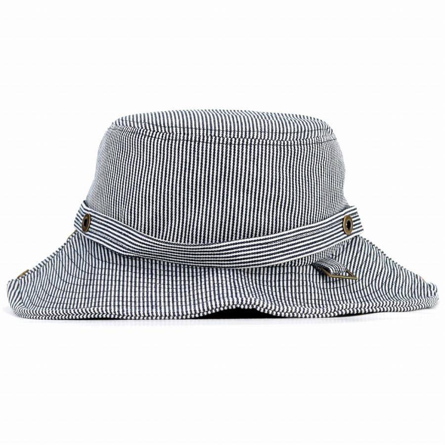 ルーベン アドベンチャーハット ヒッコリー ストライプ 帽子 メンズ レディース ハット ヒッコリーデニム Ruben 秋冬 サファリハット ヒッコリーストライプ Rus 15 071 Elehelm帽子通販専門店 通販 Yahoo ショッピング
