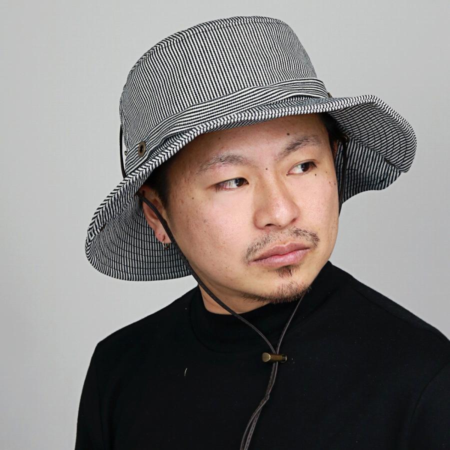 ルーベン アドベンチャーハット ヒッコリー ストライプ 帽子 メンズ レディース ハット ヒッコリーデニム Ruben 秋冬 サファリハット ヒッコリーストライプ Rus 15 071 Elehelm帽子通販専門店 通販 Yahoo ショッピング