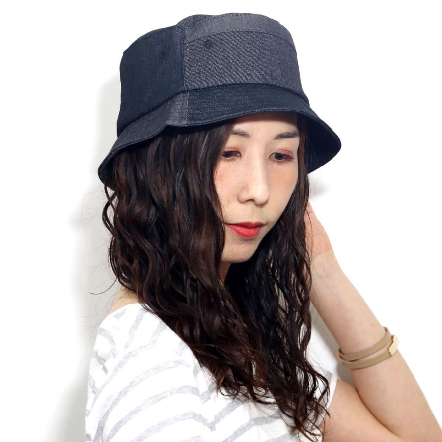バケットハット デニム パッチワーク メンズ バケハ レディース デニム