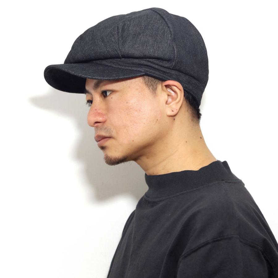 キャスケット 大きいサイズ メンズ ニュースボーイハット デニムキャス