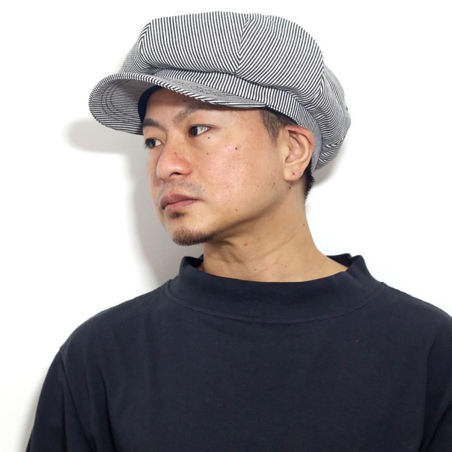 キャスケット 大きいサイズ メンズ ニュースボーイハット デニムキャス