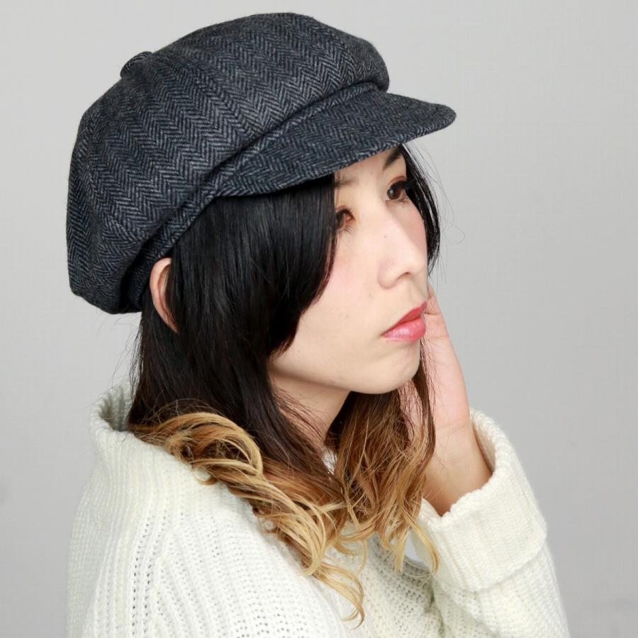 ルーベン ツイード キャスケット 帽子 ヘリンボン メンズ レディース