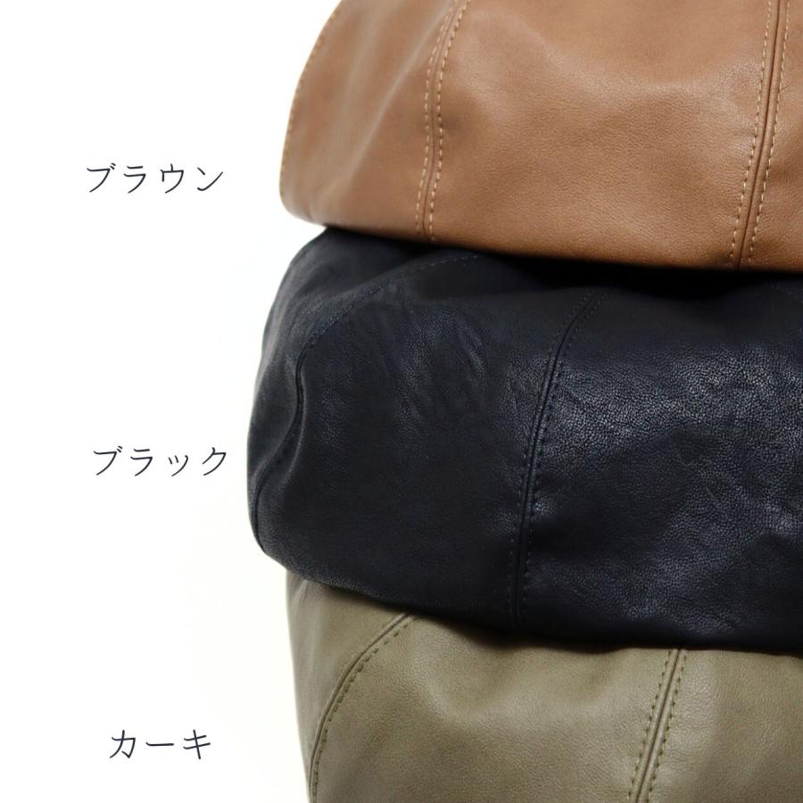 NEON LEATHER GARMENT レザーベレー帽 素材:羊革 ベレー帽 メンズ レザー ベレー レディース フェイクレザー ルーベン 8