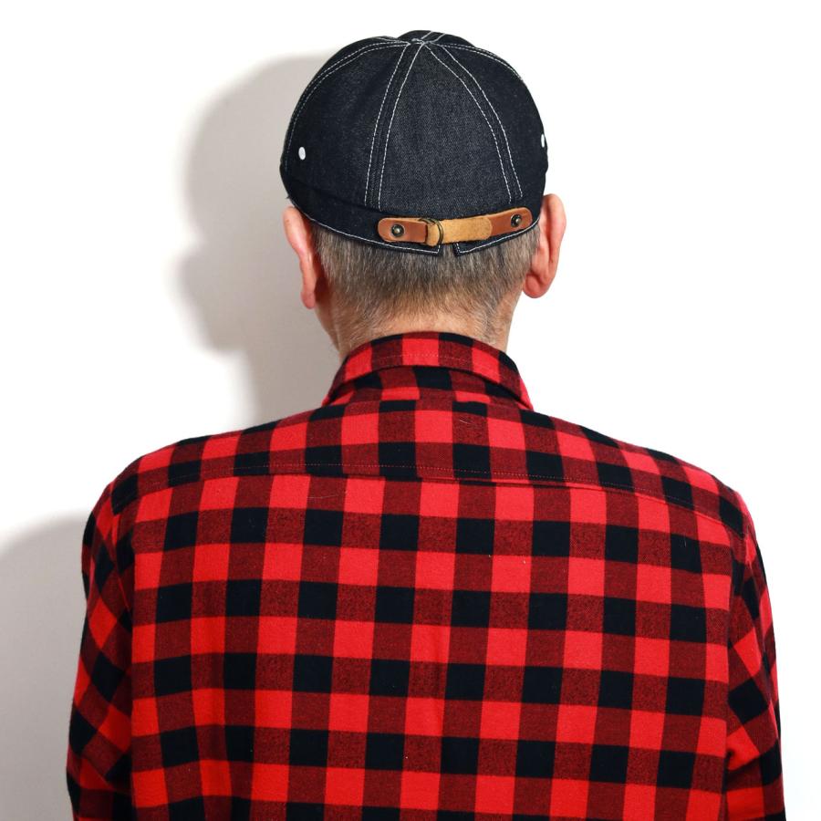 genten 帽子　キャスケット FLAG ON CREW キャスケット メンズ 帽子 無地 コットンツイル