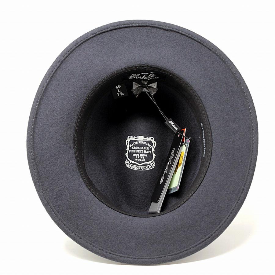 SORBATTI（ソルバッティ） 秋 冬 メンズ 中折れ ウールフェルト 大きい