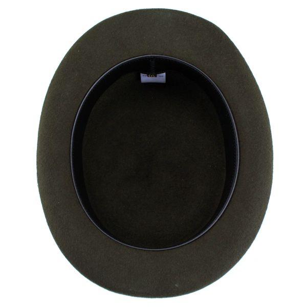 帽子 ハット メンズ レディース ボーラーハット フェルト素材 秋冬 カーキ