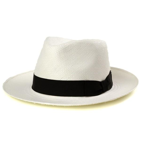 ツバ広パナマハット 春夏帽子 エクアドルパナマ 中折れハット ワイドブリム 帽子 メンズ 日よけ 天然繊維 ブリーチ オフホワイト パナマハット メンズ つば広 ハット 春夏 帽子 エクアドルパナマ 中