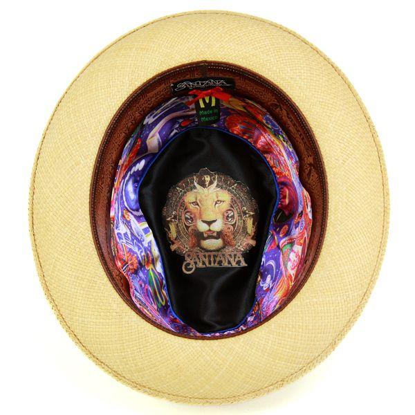 パナマハット カルロス・サンタナ 帽子 メンズ 中折れハット 焼印 春夏