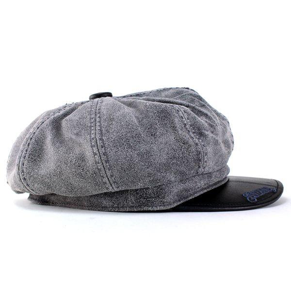 NUMBER(N)INE　キャスケット　レザー　グレー NUMBER (N)INEのキャスケットを使った人気ファッションコーディネート