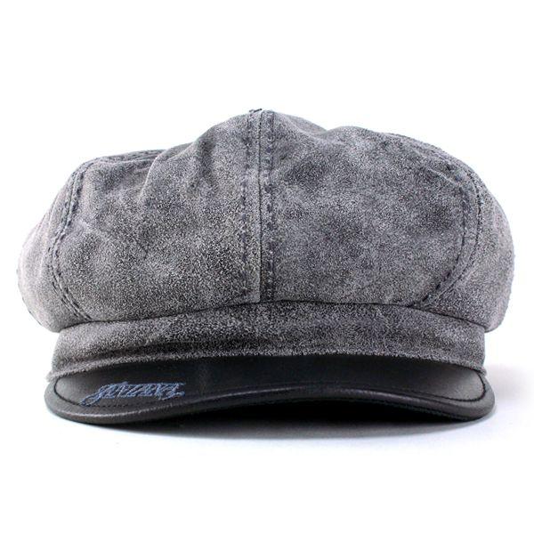 キャスケット レザー 帽子 メンズ カルロス・サンタナ アンティーク