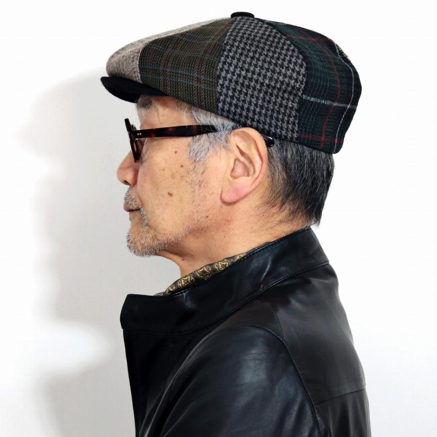 STACY ADAMS 8方 ハンチング ツイード チェック キャスケット 帽子 ステイシーアダムス 秋冬 チェック柄 ブランド メンズ ハンチング帽 レディース パッチワーク 帽子 男性 プレゼント クリスマス ギフト ステイシーアダムス（STACY ADAMS） STACY ADAMS 8方 ハンチング