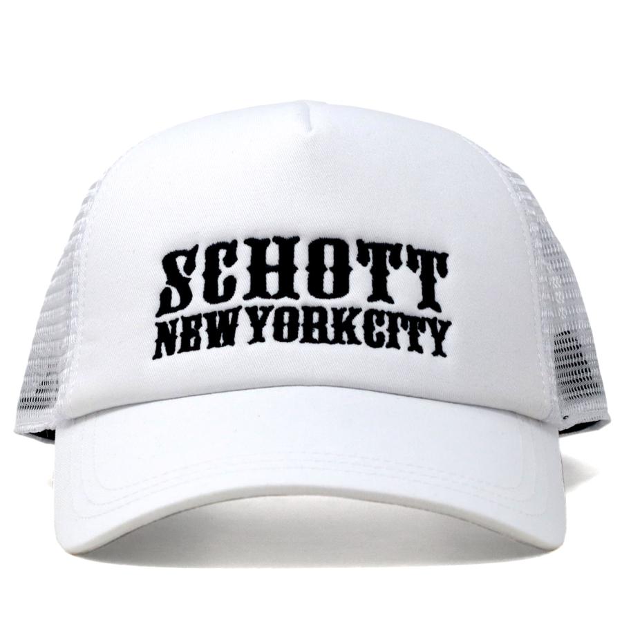 メッシュキャップ コットン Schott N.Y.C カジュアル メンズ ギフト 誕生日 帽子 キャップ ブラック ショット ホワイト フリーサイズ 大きいサイズ 男性｜elehelm-hatstore｜07