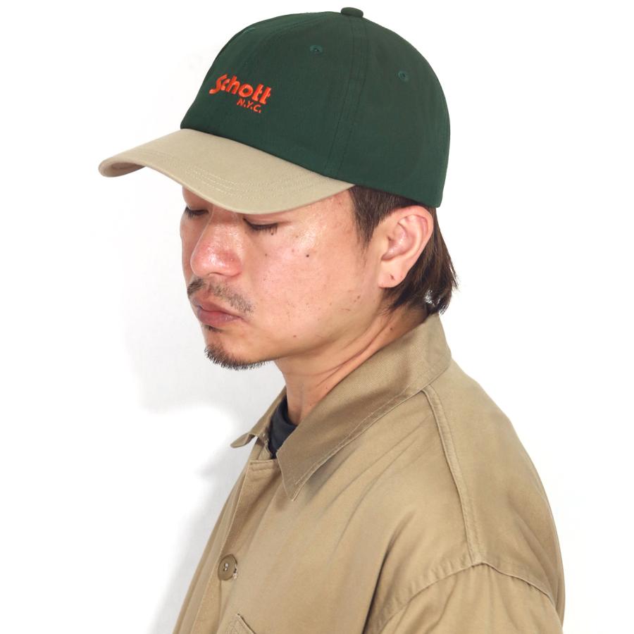 Schott N.Y.C（ショット） Schott N.Y.C. メンズ キャップ バイカラー