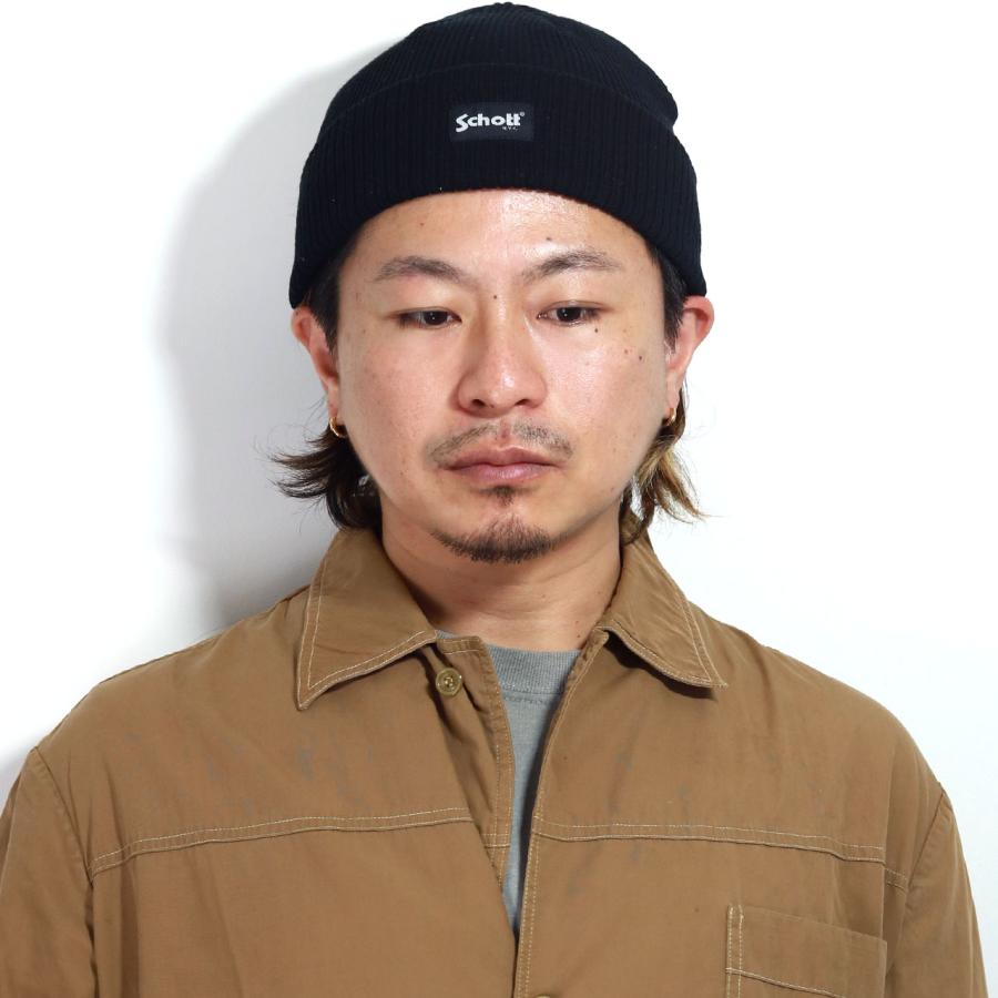 Schott N.Y.C ショット コットン ニット ニット帽 メンズ ニット Schott N.Y.C ショット コットン ニット ニット帽 メンズ ニット