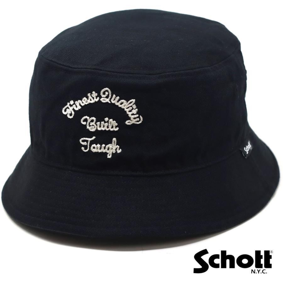 Schott N.Y.C バケットハット メンズ バケハ チノクロス 帽子 Schott N.Y.C バケットハット メンズ バケハ チノクロス 帽子