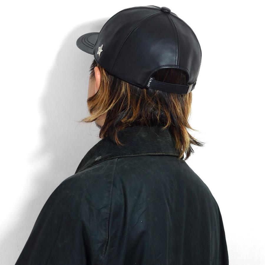 メンズ キャップ 本革 レザー 帽子 Schott N.Y.C cap 男性 牛革 カウレザー  送料無料 レディース ショット スタッズ 星形 革 小物｜elehelm-hatstore｜17