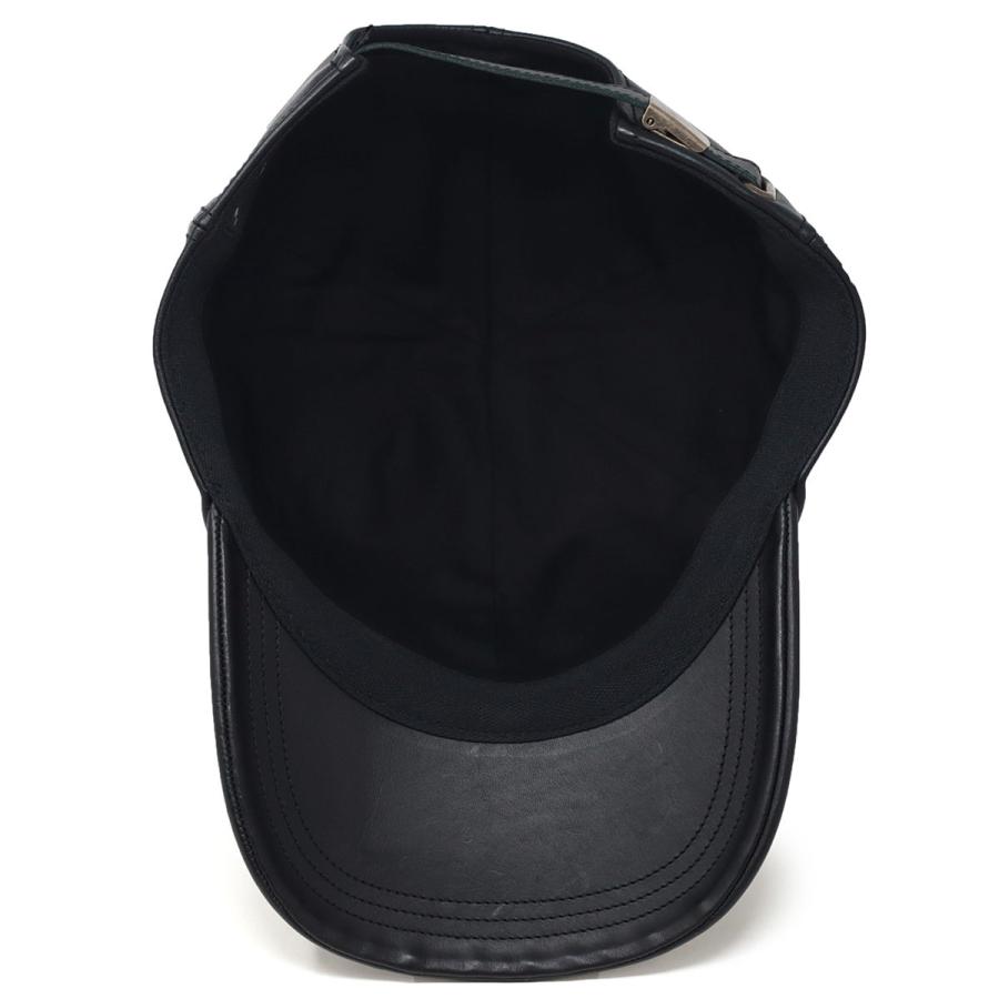 メンズ キャップ 本革 レザー 帽子 Schott N.Y.C cap 男性 牛革 カウレザー  送料無料 レディース ショット スタッズ 星形 革 小物｜elehelm-hatstore｜08
