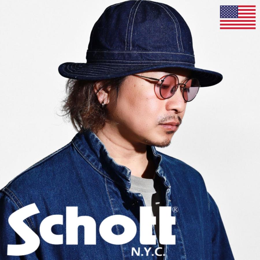 Schott N.Y.C ショット メトロハット メンズ 無骨 デニムハット