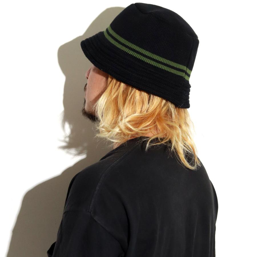 Schott N.Y.C ニットハット メンズ ライン入り コットンニット Schott N.Y.C ニットハット メンズ ライン入り コットンニット