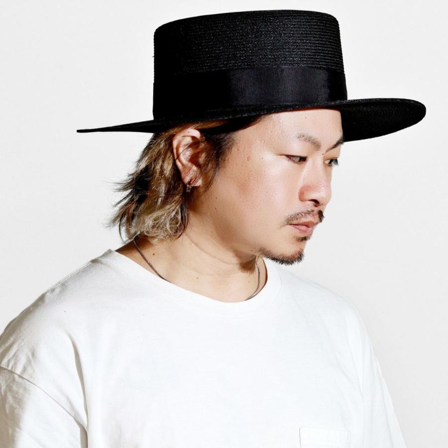 Schott N.Y.C 帽子 ハット メンズ カンカン帽 ラフィア N.Y.C.