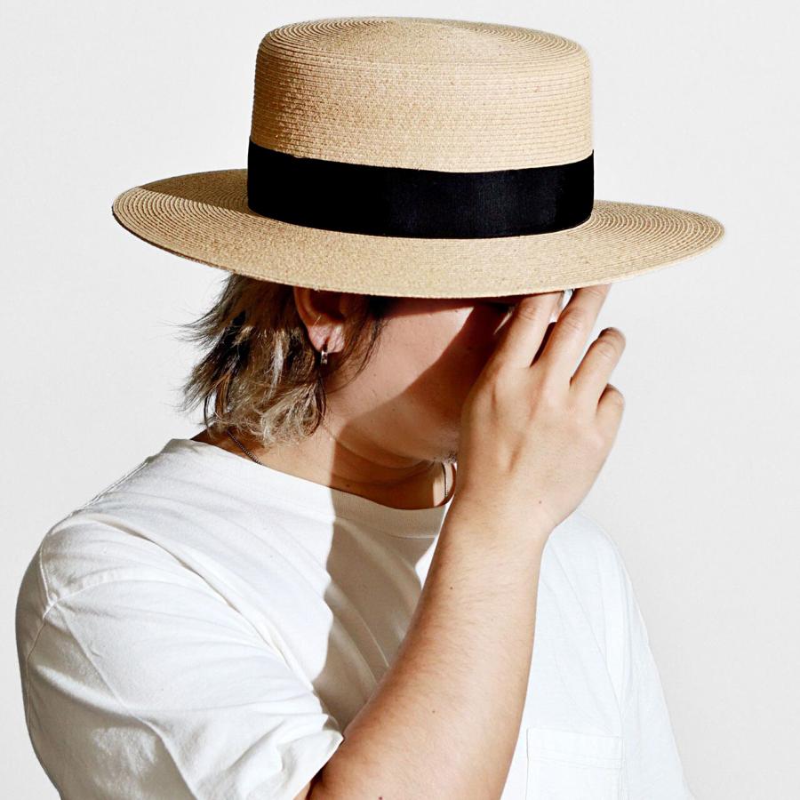 Schott N.Y.C 帽子 ハット メンズ カンカン帽 ラフィア N.Y.C.