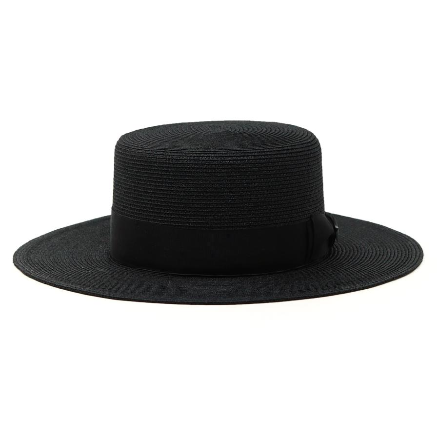 Schott ハット 59 黒 ラフィア カンカン帽② Schott N.Y.C（ショット） 帽子 ハット メンズ カンカン帽 ラフィア