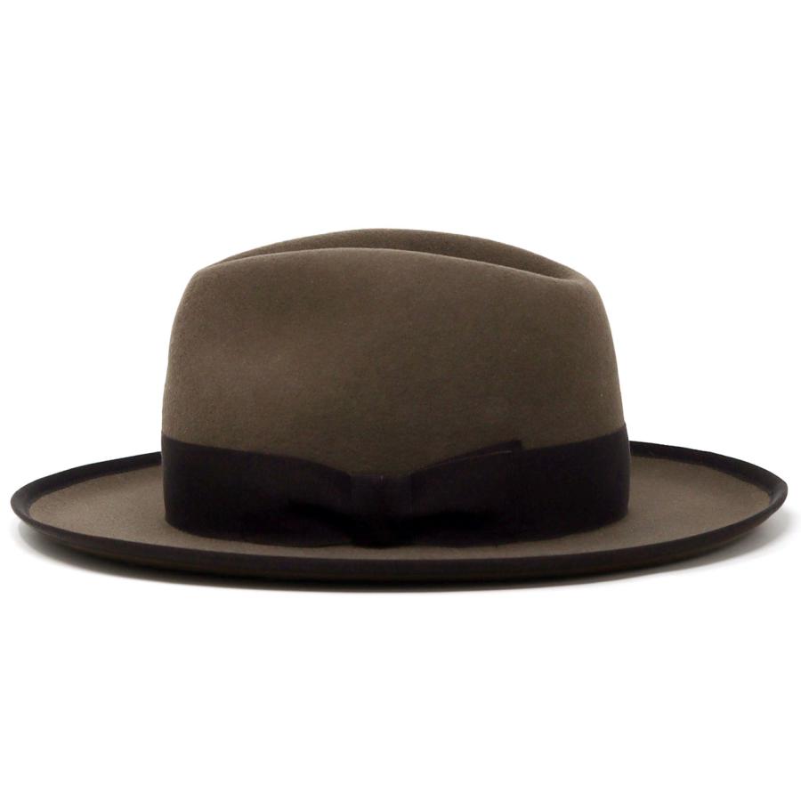 ブラウン ウール フェルトハット 60s フェドラハット 古着 Schott N.Y.C（ショット） ハット Schott フェドラハット 帽子 メンズ