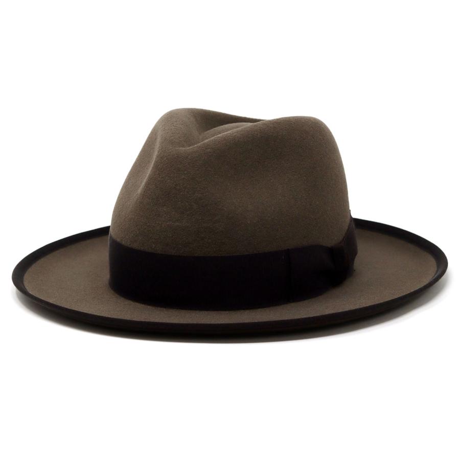 すけさん Schott×NEW YORK HATフェルトハット Schott N.Y.C（ショット） ハット Schott フェドラハット 帽子 メンズ