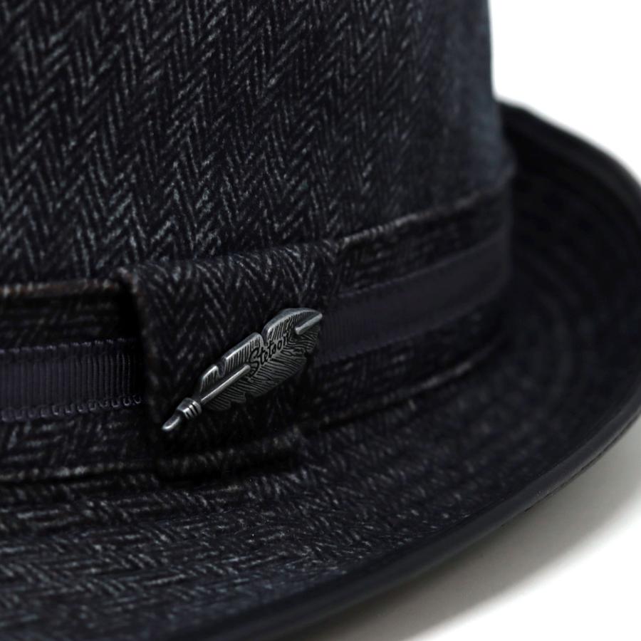 アルペンハット ステットソン メンズ ハット stetson ヴィンテージ 帽子 アルペン 紳士 羽 ヘリンボーン ハット 冬 プレゼント 帽子 父の日｜elehelm-hatstore｜11