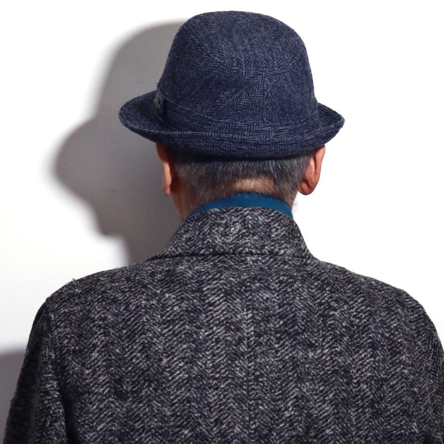 STETSON（ステットソン） メンズ ハット ヘリンボン柄 アルペンハット