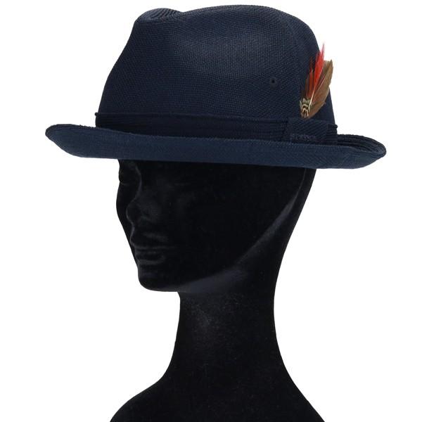 STETSON メンズ帽子 ロイヤル ステットソン ハット 羽根付き メンズ 中折れハット 裏メッシュ 春夏 日本製 涼しい  中折れ帽子 紳士 通気性 夏の帽子 サイズ豊富 大きいサイズ 小さいサイズ 56cm〜61cm / 黒 ブラック 帽子通販 男性 誕生日 ギフト 父の日 STETSON（ステットソン） 羽根付き 中折れ 帽子 ROYAL STETSON 中折れ