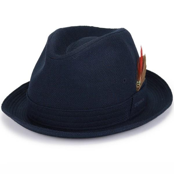 STETSON メンズ帽子 ロイヤル ステットソン ハット 羽根付き メンズ 中折れハット 裏メッシュ 春夏 日本製 涼しい  中折れ帽子 紳士 通気性 夏の帽子 サイズ豊富 大きいサイズ 小さいサイズ 56cm〜61cm / 黒 ブラック 帽子通販 男性 誕生日 ギフト 父の日 STETSON（ステットソン） 羽根付き 中折れ 帽子 ROYAL STETSON 中折れ