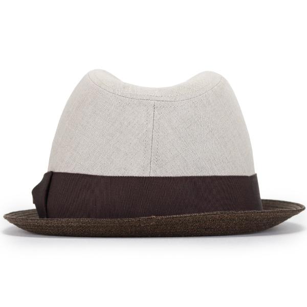 STETSON（ステットソン） 中折れ帽 リネン ハットつば短 メンズ 中折れ
