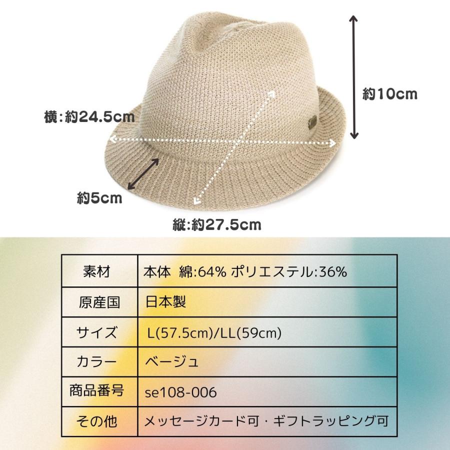 STETSON（ステットソン） ROYAL STETSON コットン 中折れ帽 綿