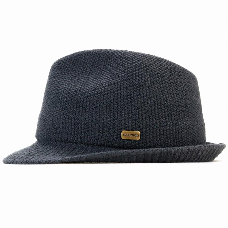 STETSON（ステットソン） 中折れ帽 無地 ニット マニッシュ ハット