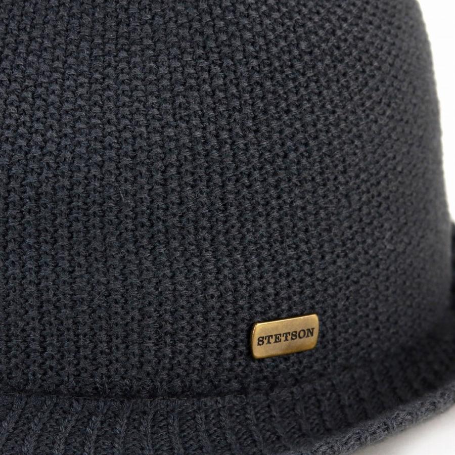 STETSON（ステットソン） 中折れ帽 無地 ニット マニッシュ ハット
