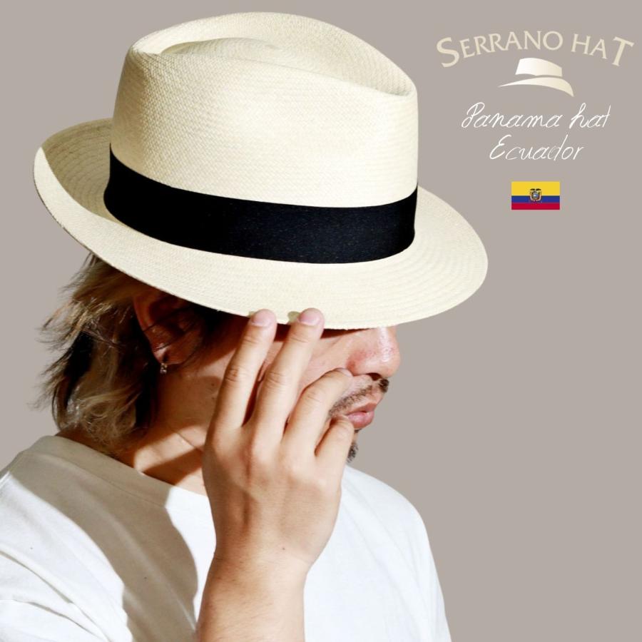 エクアドル産　パナマ中折れハット パナマハット エクアドル産 メンズ ハット 夏 帽子 パナマ 中