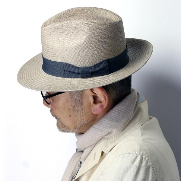 セラノハット ワイドブリム パナマ ハット メンズ 中折れ帽 エクアドル ハンドメイド SERRANO HAT パナマハット ティアドロップ 春夏 メンズハット 灰色 グレー｜elehelm-hatstore｜04