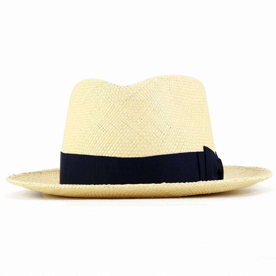 ステットソン パナマハット 帽子 夏 ブランド ハット STETSON パナマ帽 ネイビーリボン｜elehelm-hatstore｜03
