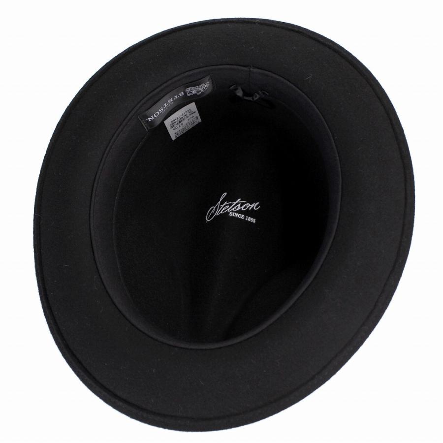 Stetson ステットソン ウールフェルトハット BK-60cm/日本製 STETSON（ステットソン） 帽子 メンズ ハット フェルトハット ウール
