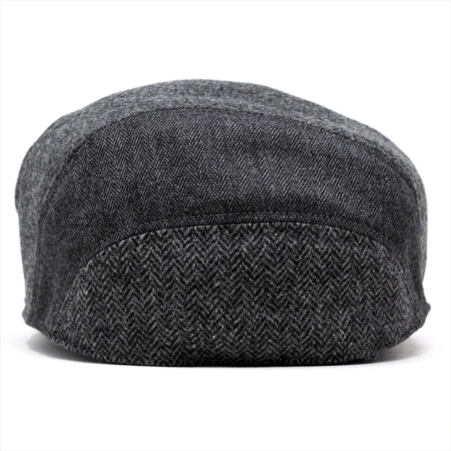 HERMES へリーンボーン グレー ハンチング STETSON（ステットソン） 紳士 ハンチング 帽子 ハンチング帽