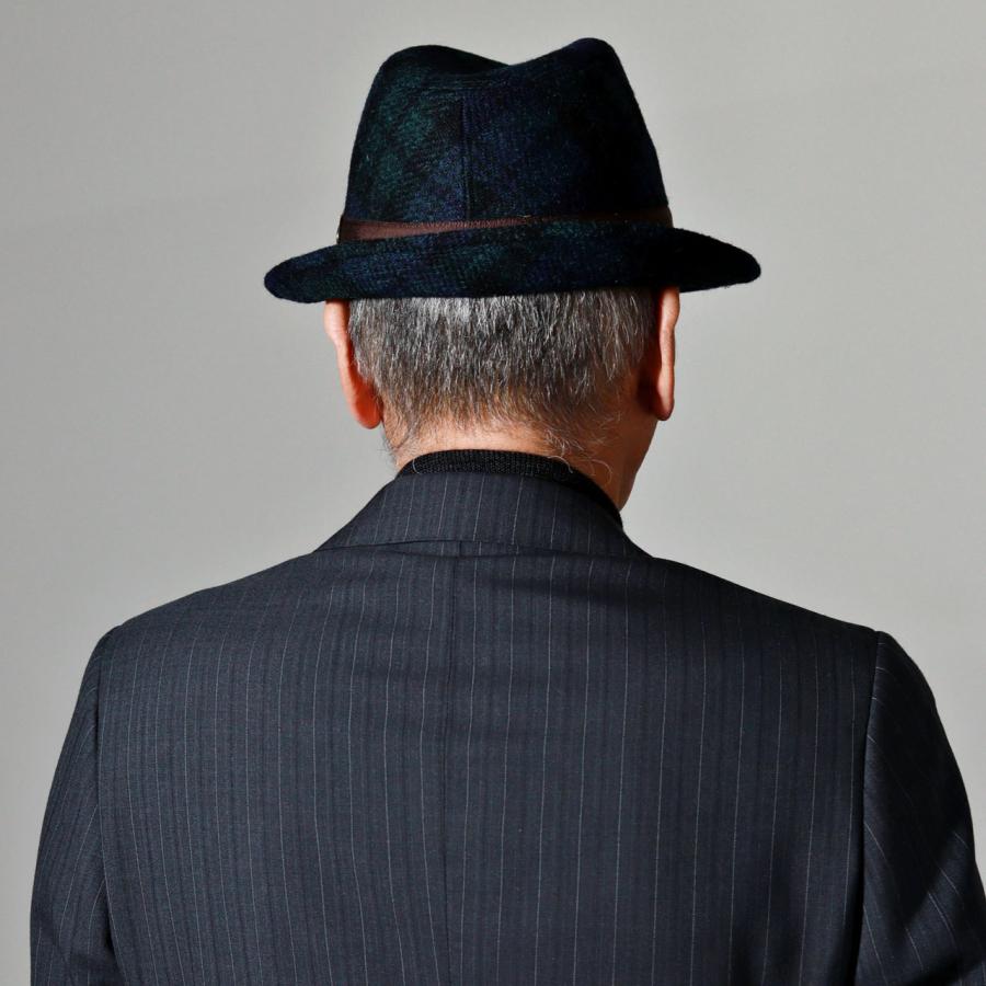 STETSON（ステットソン） ハット メンズ 秋冬 チェック柄 ツイード