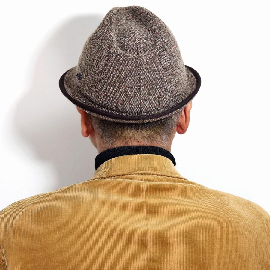 STETSON（ステットソン） アメリカ 中折れハット ニット ネップ 生地