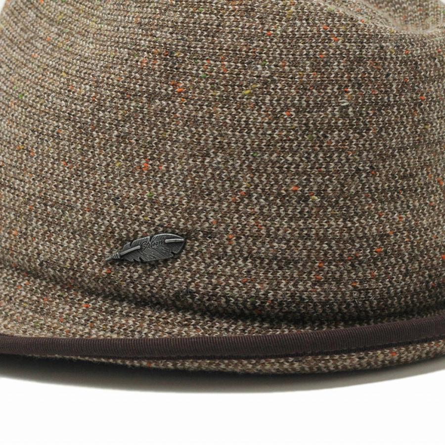 ▼STETSON ハット　ウール　ステットソン　中折れハット　ブラウン　USA製 STETSON（ステットソン） アメリカ 中折れハット ニット ネップ 生地