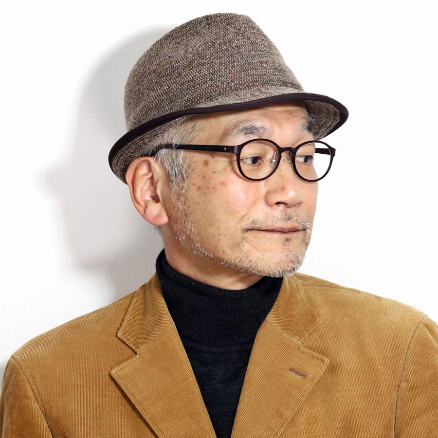 STETSON（ステットソン） アメリカ 中折れハット ニット ネップ 生地